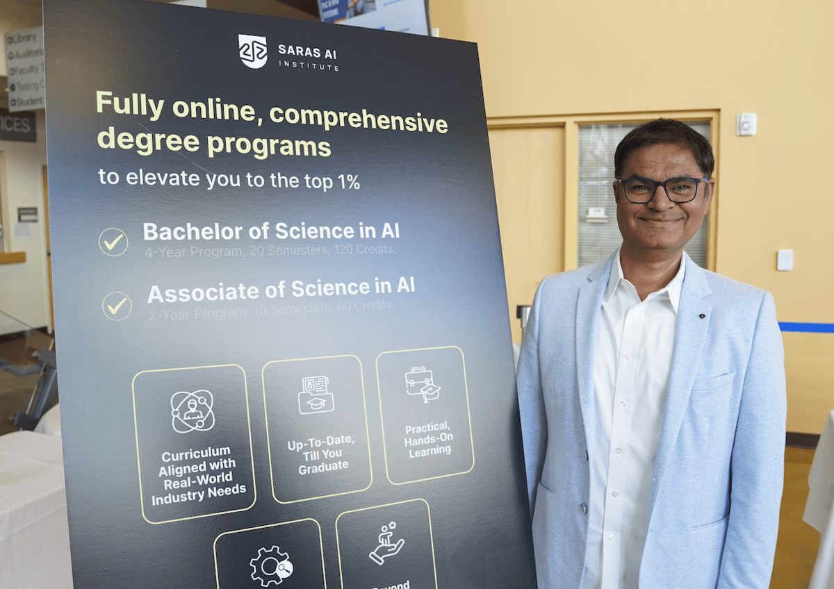 Saras AI Institute Launches World's First All AI-Dedicated University Degree Program